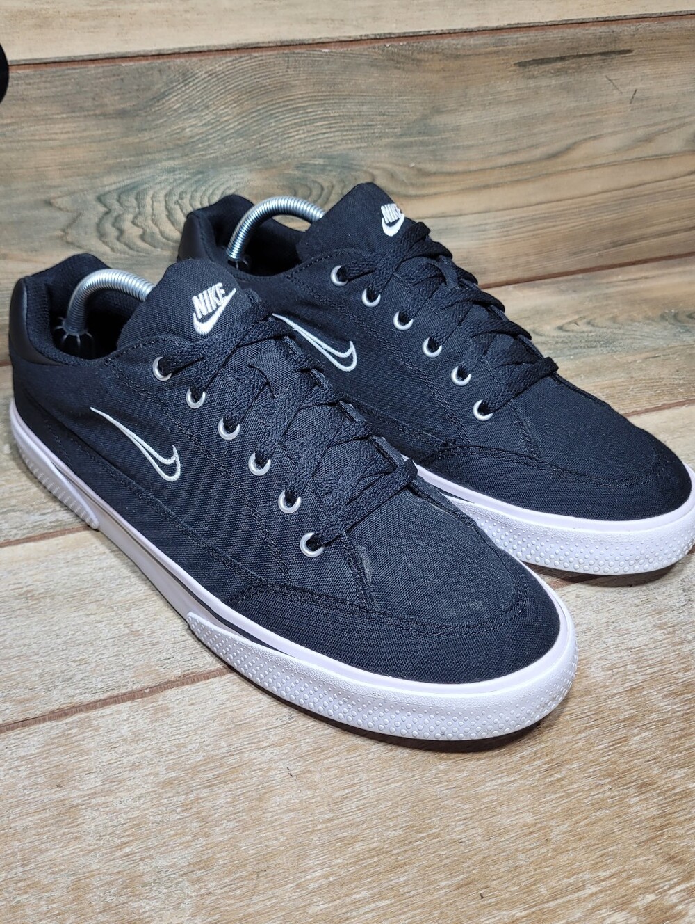 Nike Court Legacy Canvas Mens Black White Sneakers DA1446-001 Size 10.5